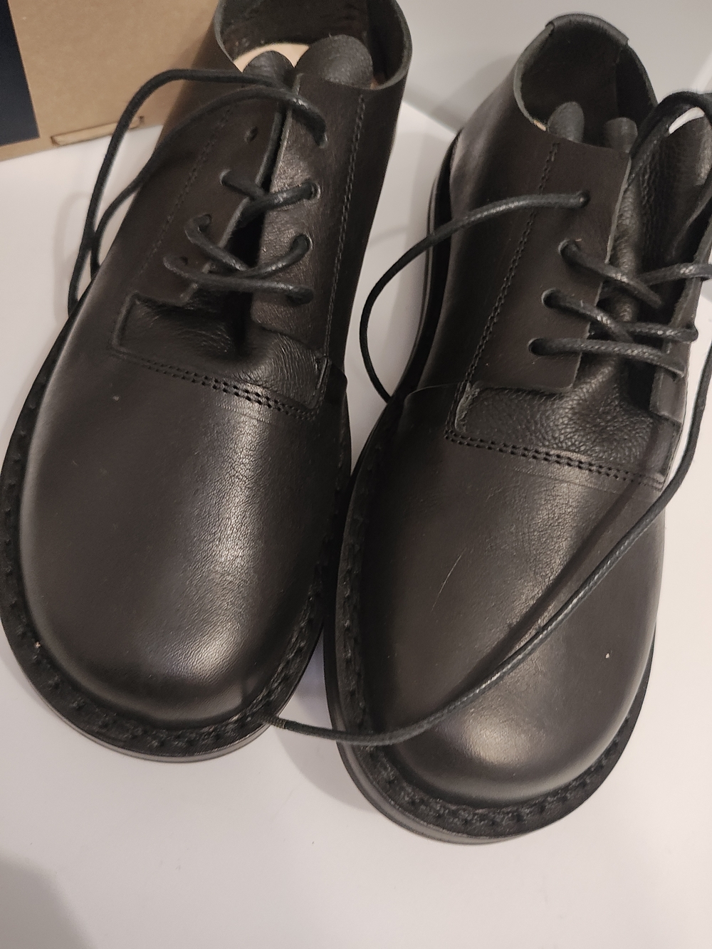 Women's Trippen Black Chukka Boots - Classic Lace-Up Comfort 39